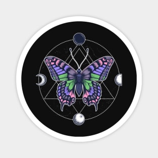 Trigender Butterfly Magnet